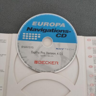 BECKER Navigations-CD Traffic Pro / DTM Deutschland Westeuropa 2001 Version 4.01