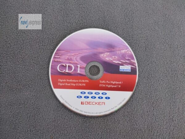 BECKER Navigation CD Traffic Pro DTM HIGHSPEED Skandinavien Great Britain Ireland 2007/2008 Version 7.0