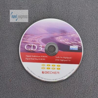 BECKER Navigation CD Traffic Pro DTM HIGHSPEED France Espana Portugal 2007/2008 Version 7.0