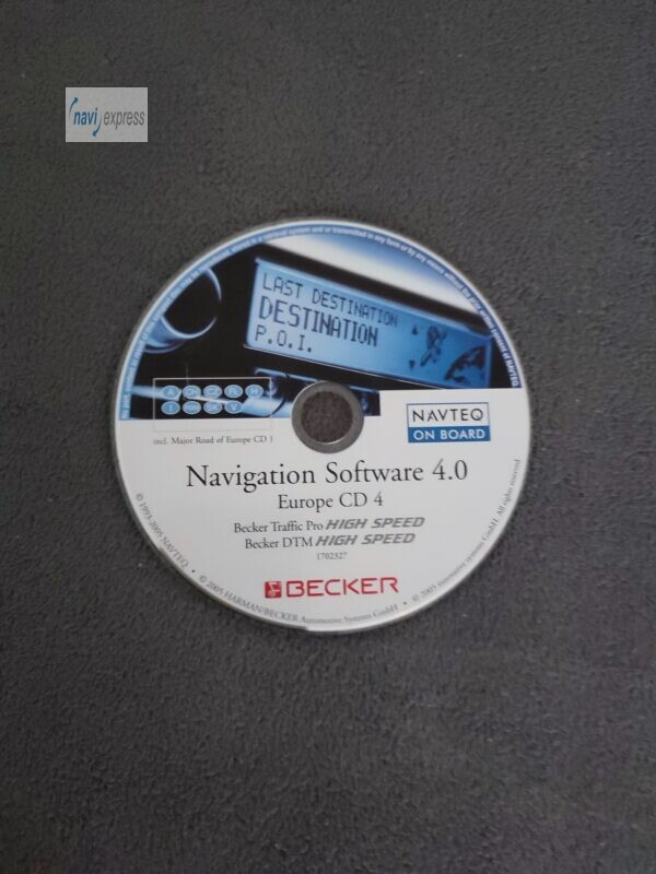 BECKER Navigations-CD Traffic Pro / DTM HIGHSPEED Italia Österreich Schweiz Dänemark Ungarn Tschechien 2005 Version 4.0