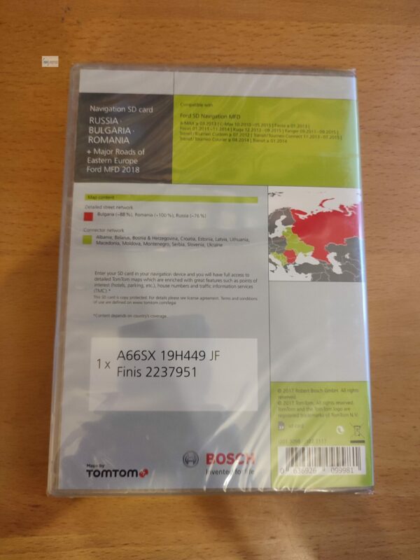 FORD MFD SYNC 1 Navigation SD Karte Russland Bulgarien Rumänien 2018 A66SX19H449JF - Image 2