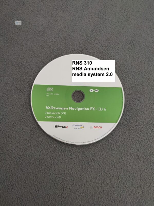 Volkswagen Navigation FX CD6 Frankreich France V4 von 2012
