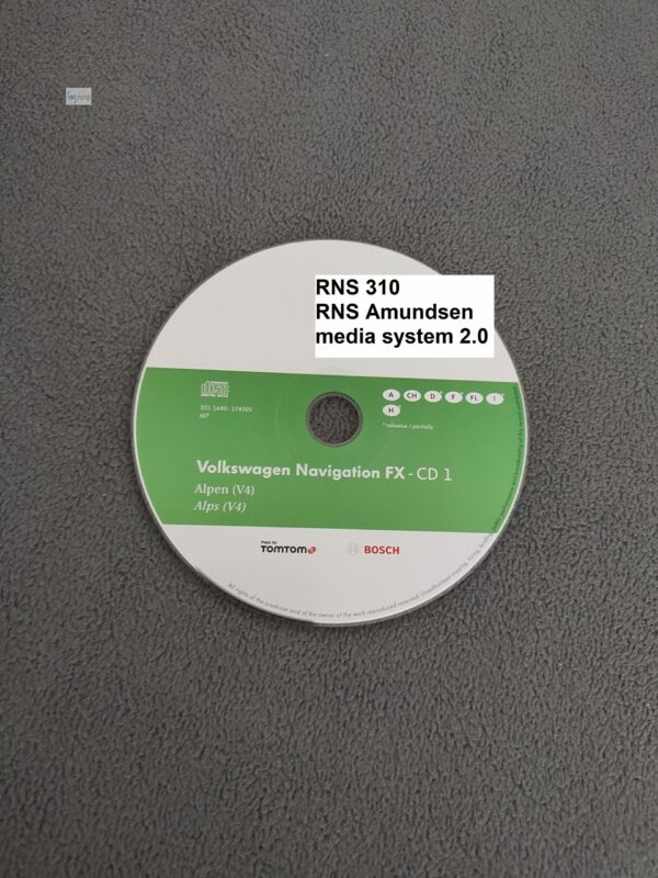 Volkswagen Navigation FX CD Alpen Österreich Schweiz V4 von 2012