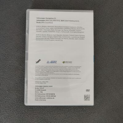 Volkswagen Navigation CY DVD Europa West V16 von 2019