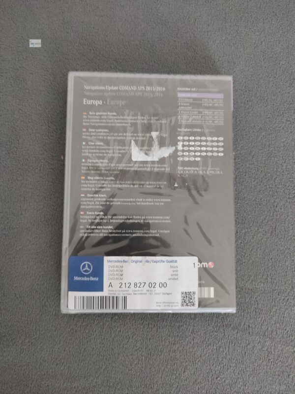 Mercedes-Benz Navigation DVD COMAND APS NTG4-212 Europa 2015/2016 Version 10.0 A2128270200 hellviolett NEU - Image 2