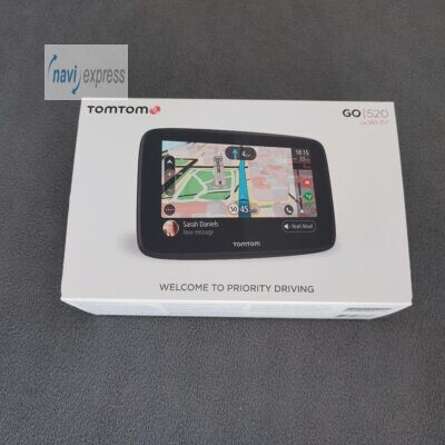 TomTom GO 520 5 Zoll PKW Navi Welt-Karten & TomTom Traffic & WiFi & Radarwarner