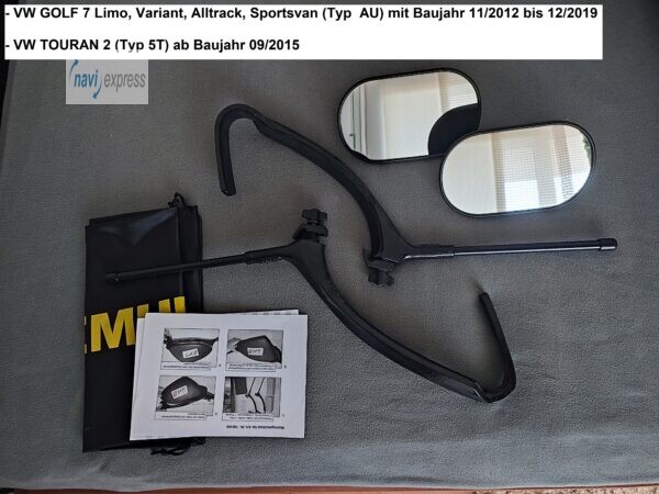 EMUK Wohnwagenspiegel 100165 VOLKSWAGEN VW GOLF 7 & TOURAN 2