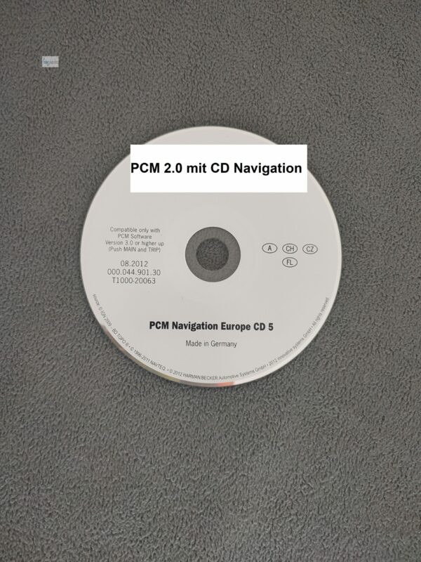 Porsche PCM 2.0 Navigations-CD Österreich Schweiz Tschechien Liechtenstein Version 08.2012 000.044.901.30