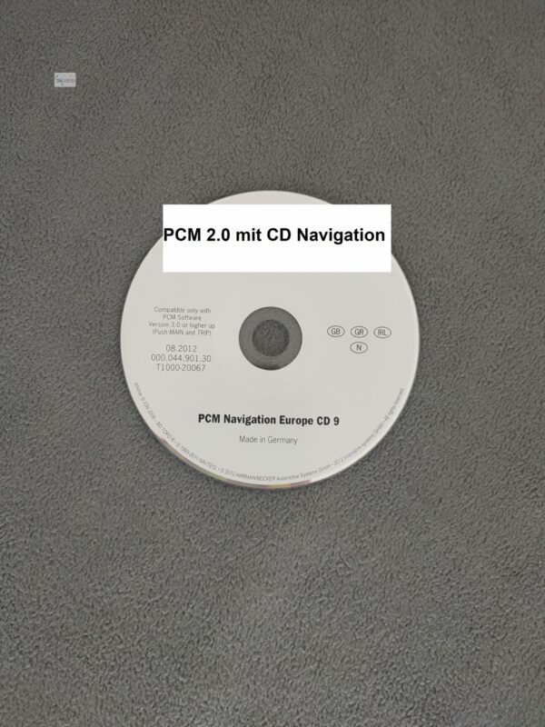 Porsche PCM 2.0 Navigations-CD Great Britain Ireland Griechenland Norwegen Version 08.2012 000.044.901.30