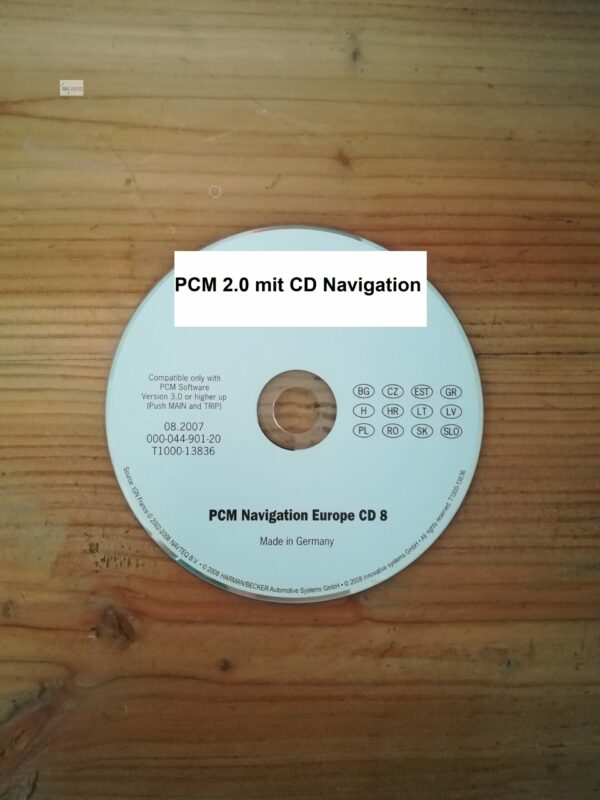 Porsche PCM 2.0 Navigations-CD Osteuropa Version 08.2007 000-044-901-20