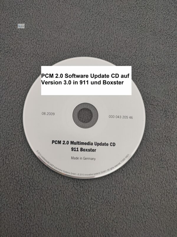 Porsche PCM 2.0 Software Update CD auf Version 3.0 im 911 und Boxster 00004320546