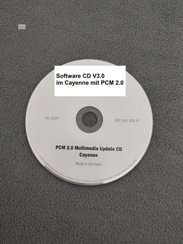 Porsche PCM 2.0 Software Update CD auf Version 3.0 im Cayenne 00004320547