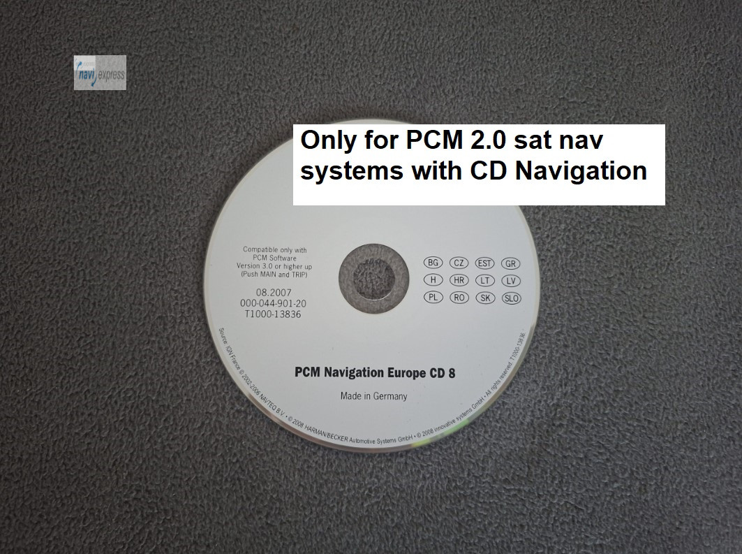 Porsche PCM 2.0 Navigation CD Osteuropa East-Europe 08.2007