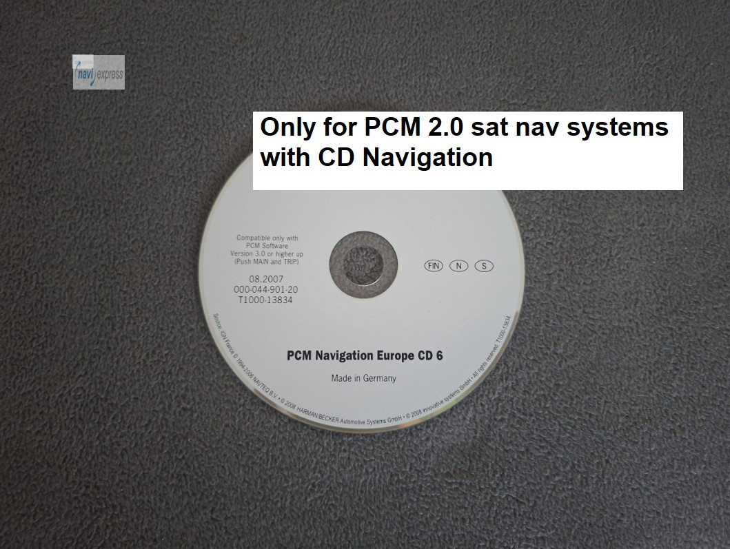 Porsche PCM 2.0 Navigation CD Finnland Schweden Norwegen Version 08.2007