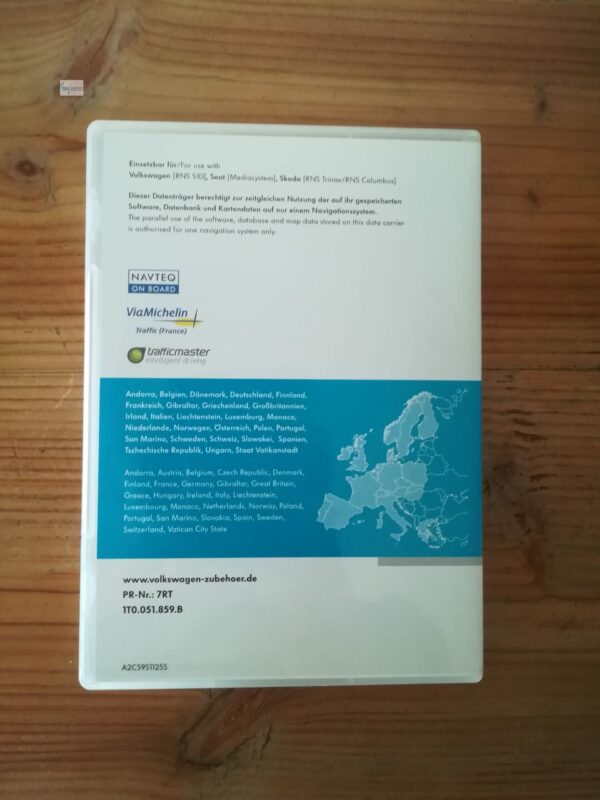 Volkswagen Navigation CY DVD Europa West V2 von 2007 - Image 2