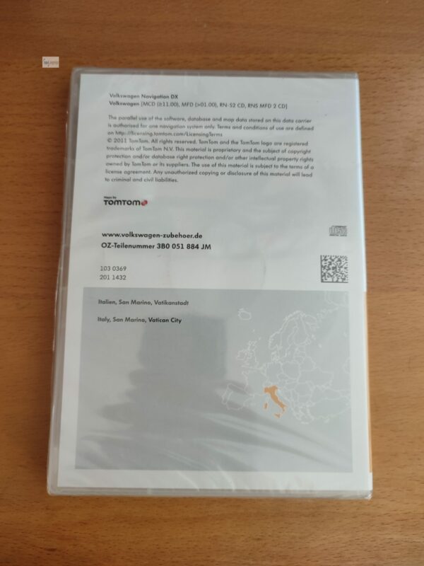 Volkswagen Navigation DX ITALIEN ITALIA (V10) 2010/2011 3B0051884JM NEU – Bild 2
