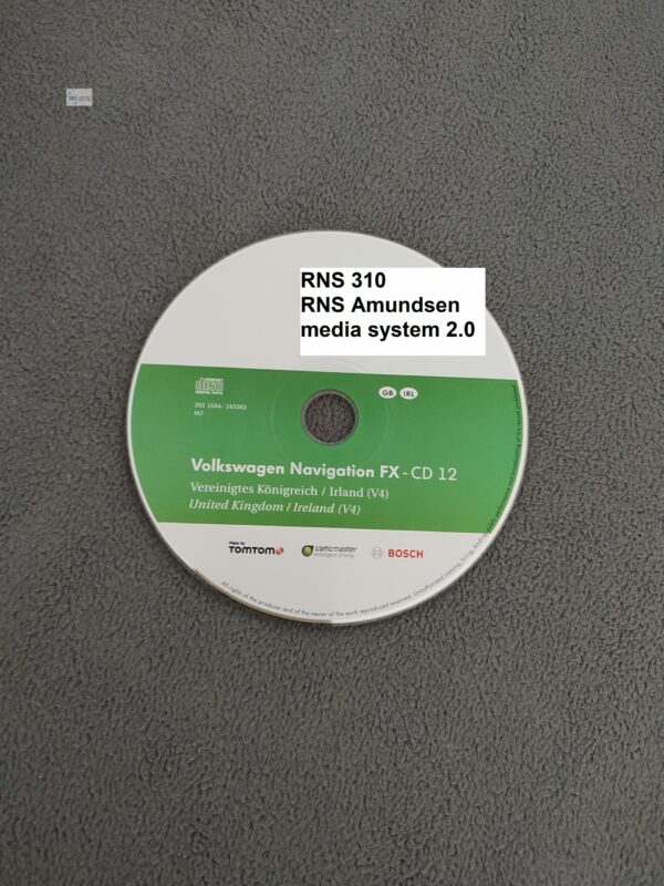 Volkswagen Navigation FX CD Vereinigtes Königreich United Kingdom Ireland V4 von 2012