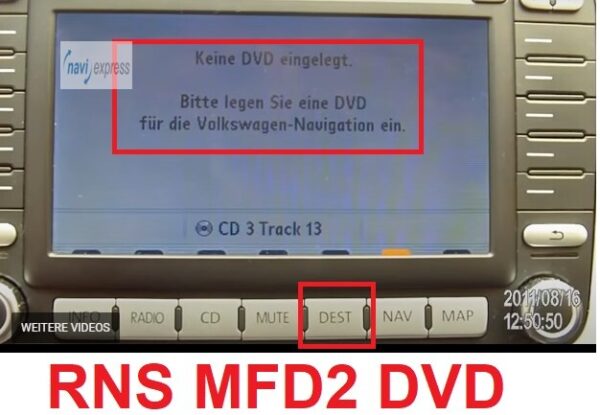 Navigations-DVD VX Europa V2 von 2004/2005 3C0051859 – Bild 2
