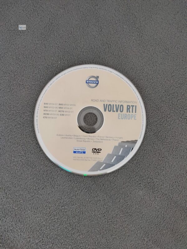 Volvo RTI Navigations-DVD MY02-07 Disc C Deutschland Frankreich Österreich Schweiz BENELUX 2012