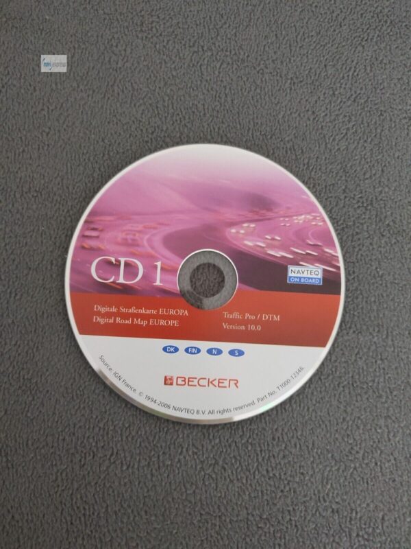 BECKER Navigations-CD Traffic Pro / DTM CD1 Skandinavien Norwegen Finnland Schweden Dänemark 2006 Version 10.0