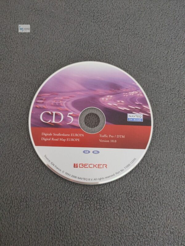 BECKER Navigations-CD Traffic Pro / DTM CD5 Great Britain Ireland 2006 Version 10.0