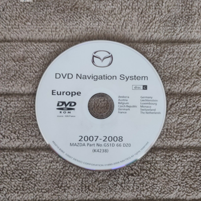 DVD Navigation Mazda DENSO Deutschland Frankreich Österreich Schweiz BeNeLux 2007/2008 GS1D66DZ0