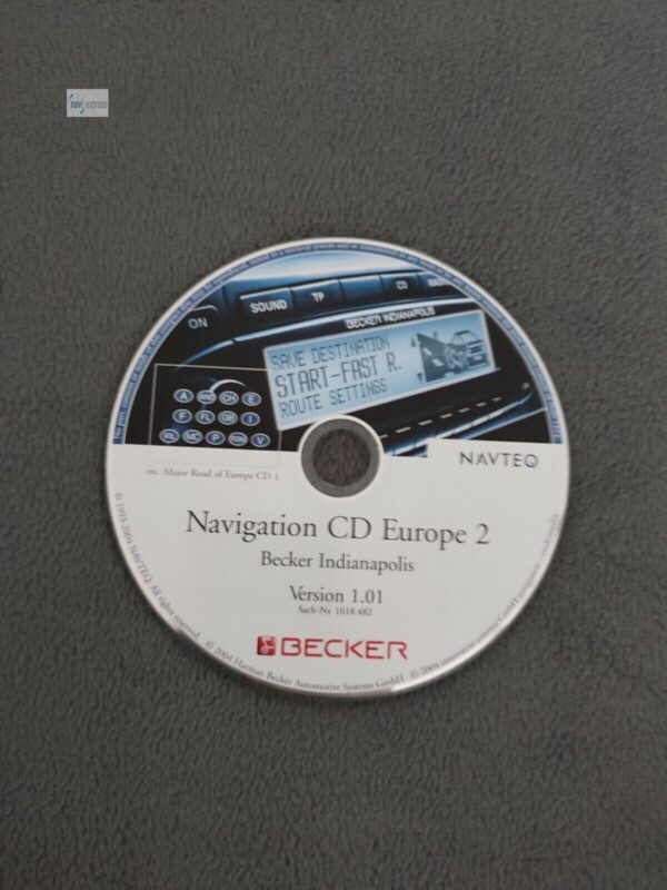BECKER Navigations-CD Indianapolis (Pro) France Italia Espana Österreich Schweiz 2004 Version 1.01