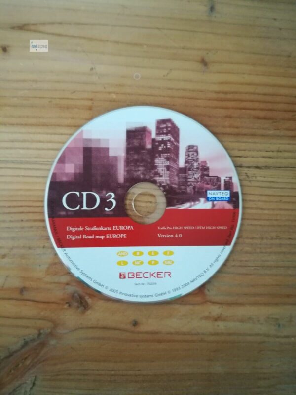 BECKER Navigations-CD Traffic Pro / DTM HIGHSPEED France Espana Portugal 2005 Version 4.0