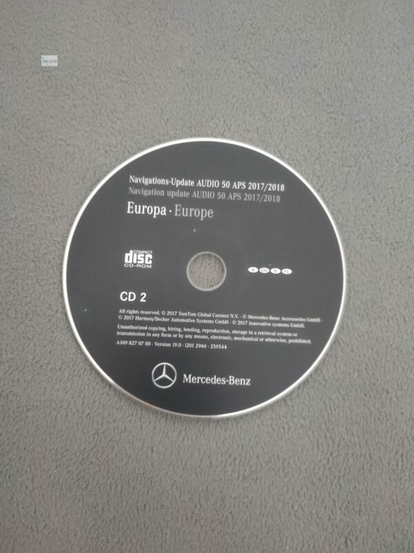 Mercedes Navigation CD Audio 50 APS NTG2 DEUTSCHLAND ALPEN 2017/2018 A1698270700