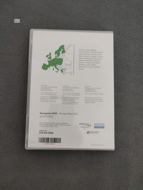 Skoda Navigation DVD Europa West V8 von 2011 für RNS Columbus - Image 2