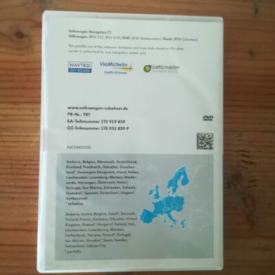 Volkswagen Navigation CY Navigations-DVD Europa West V7 von 2010