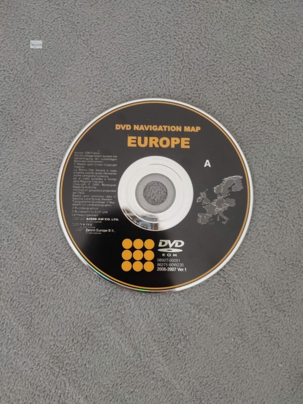 Toyota Navigations-DVD Europa 2006/2007 für TNS600 und TNS700