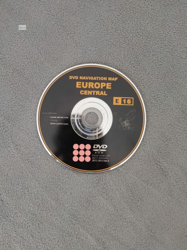Toyota Navigations-DVD für TNS600 und TNS700 Deutschland + Zentraleuropa 2012/2013 E16