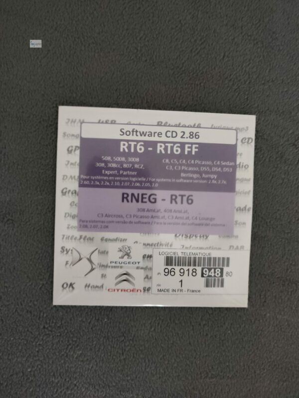 Software Update CD Version 2.86 für Citröen Peugeot RT6 eMyWay / WIP Nav+