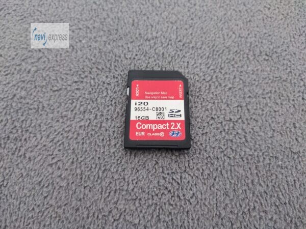 Original SD Karte Navigation Hyundai i20 Compact 2.X Standard Gen2 Europa 2023/2024 96554-C8001 16 GB