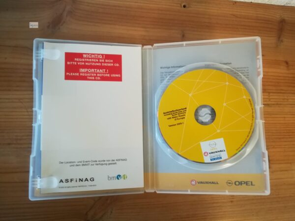 OPEL NCDR NCDC Navigations-CD Österreich Schweiz Norditalien Süddeutschland 2005