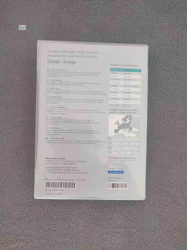 Mercedes-Benz Navigations-DVD Set AUDIO 50 APS NTG 2.5 EUROPA 2010/2011 A2198271159 Version 5.0 – Bild 5