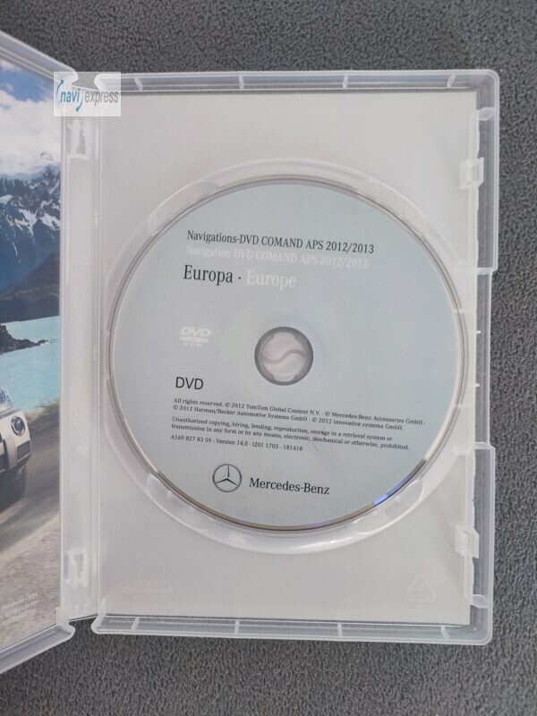 Mercedes-Benz Navigation DVD COMAND APS NTG2 Europa 2012/2013 Version 14.0 A1698278359 - Image 3