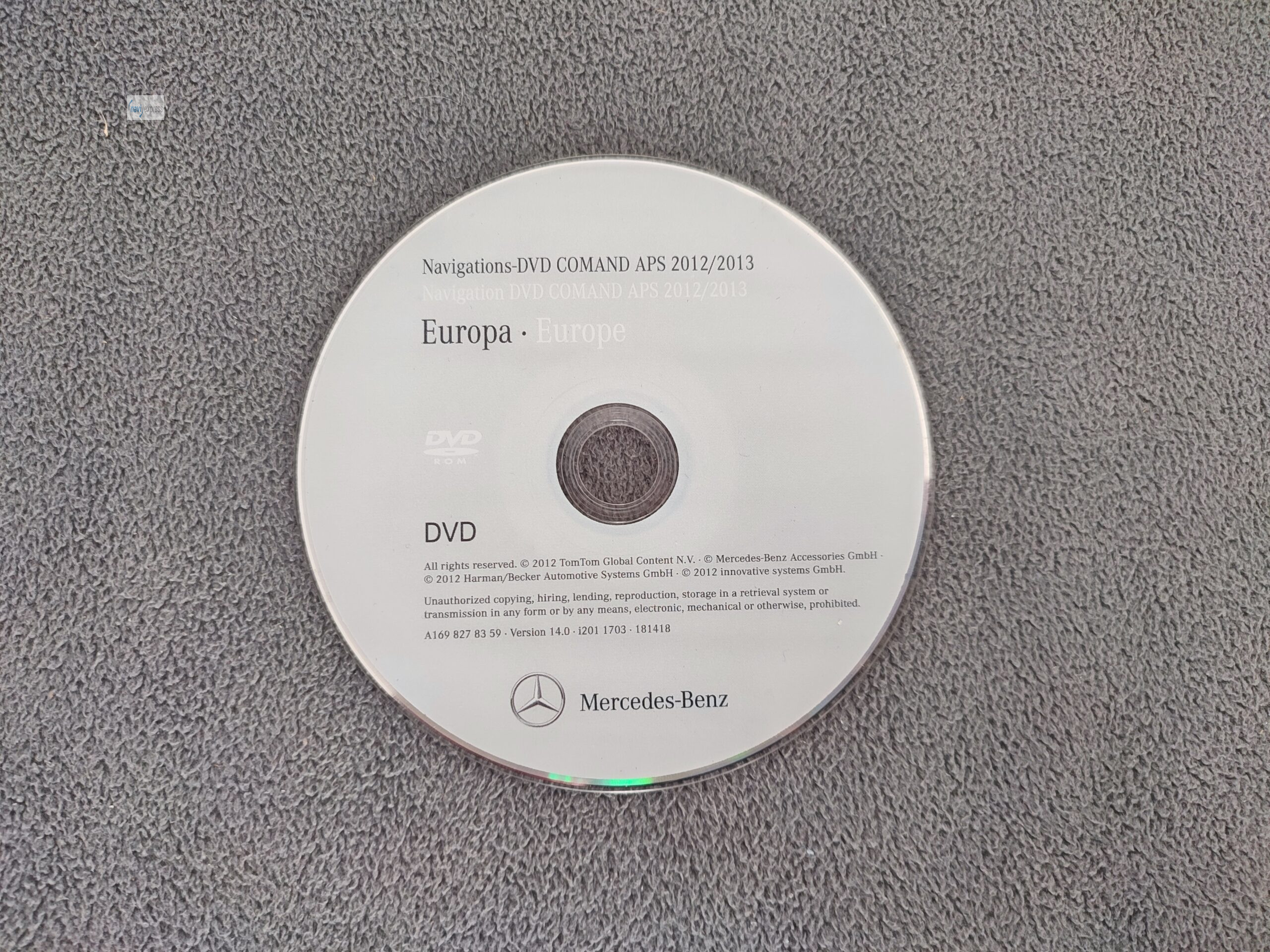 Mercedes-Benz Navigation DVD COMAND APS NTG2 Europa 2012/2013
