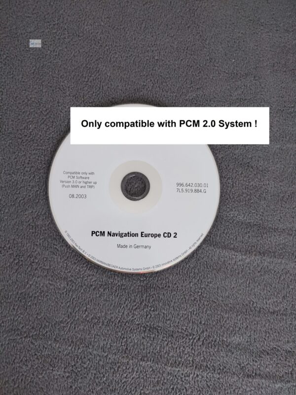 Porsche PCM 2.0 Navigation CD France Italy Portugal Spain Österreich Schweiz Version 08.2003