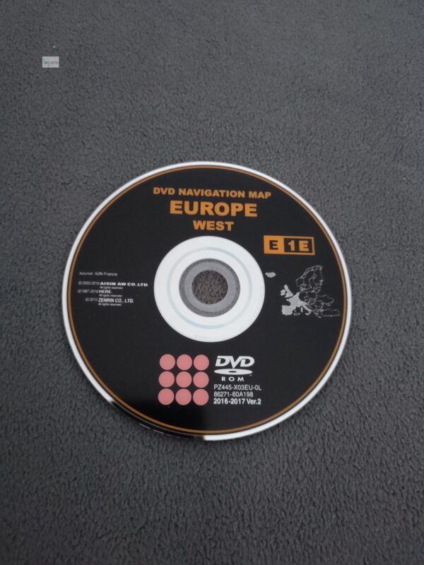 Toyota Navigations-DVD für TNS600 und TNS700 Europa West 2016/2017 Ver.2