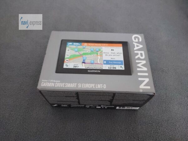 Garmin DriveSmart 51 LMT-D 5 Zoll PKW Navi Europa Lifetime Maps & Digital Traffic & WLAN