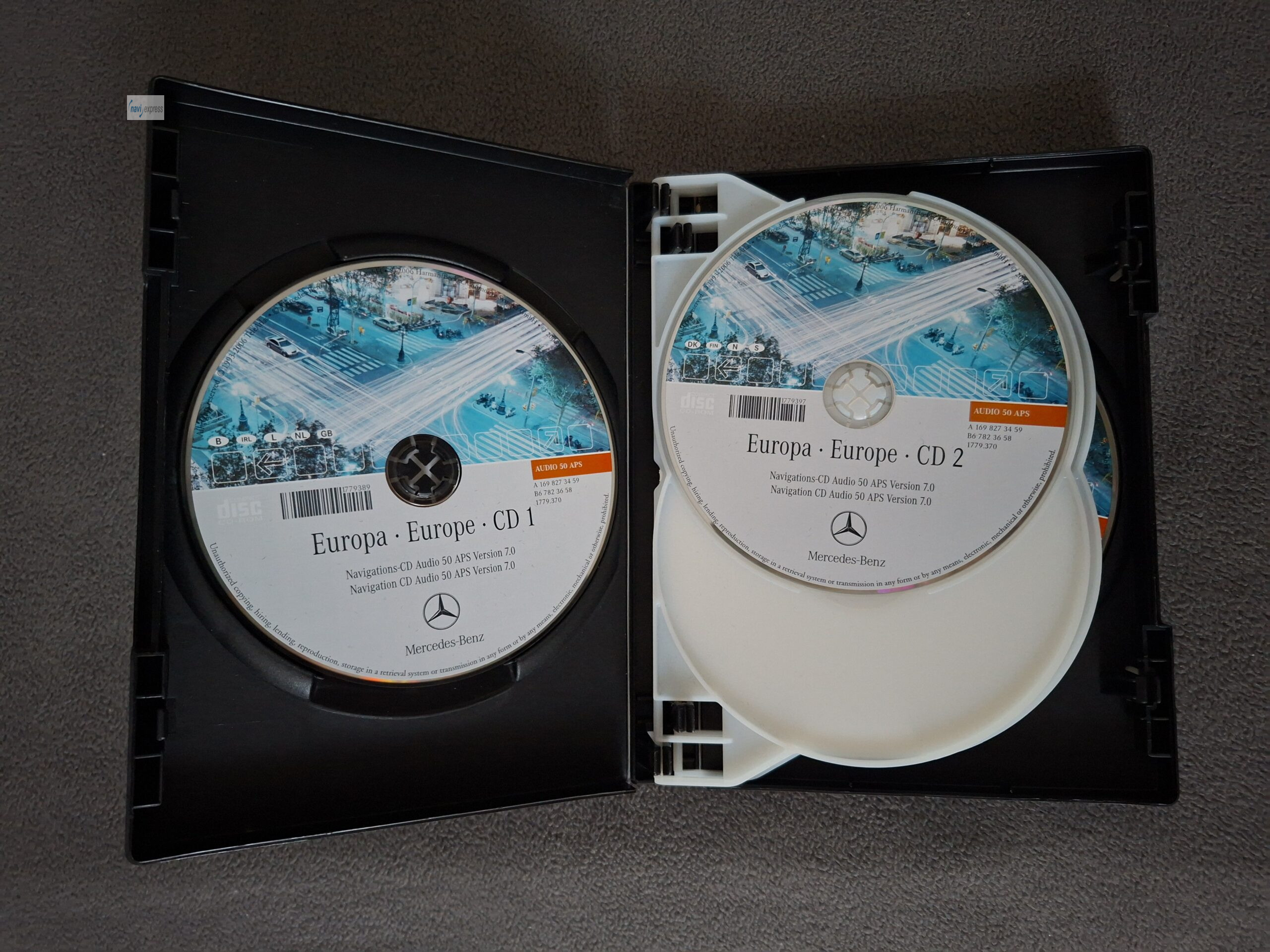 Navi CD Set Mercedes-Benz Audio 50 APS NTG2 Deutschland Europa 2006/2007 – Bild 4