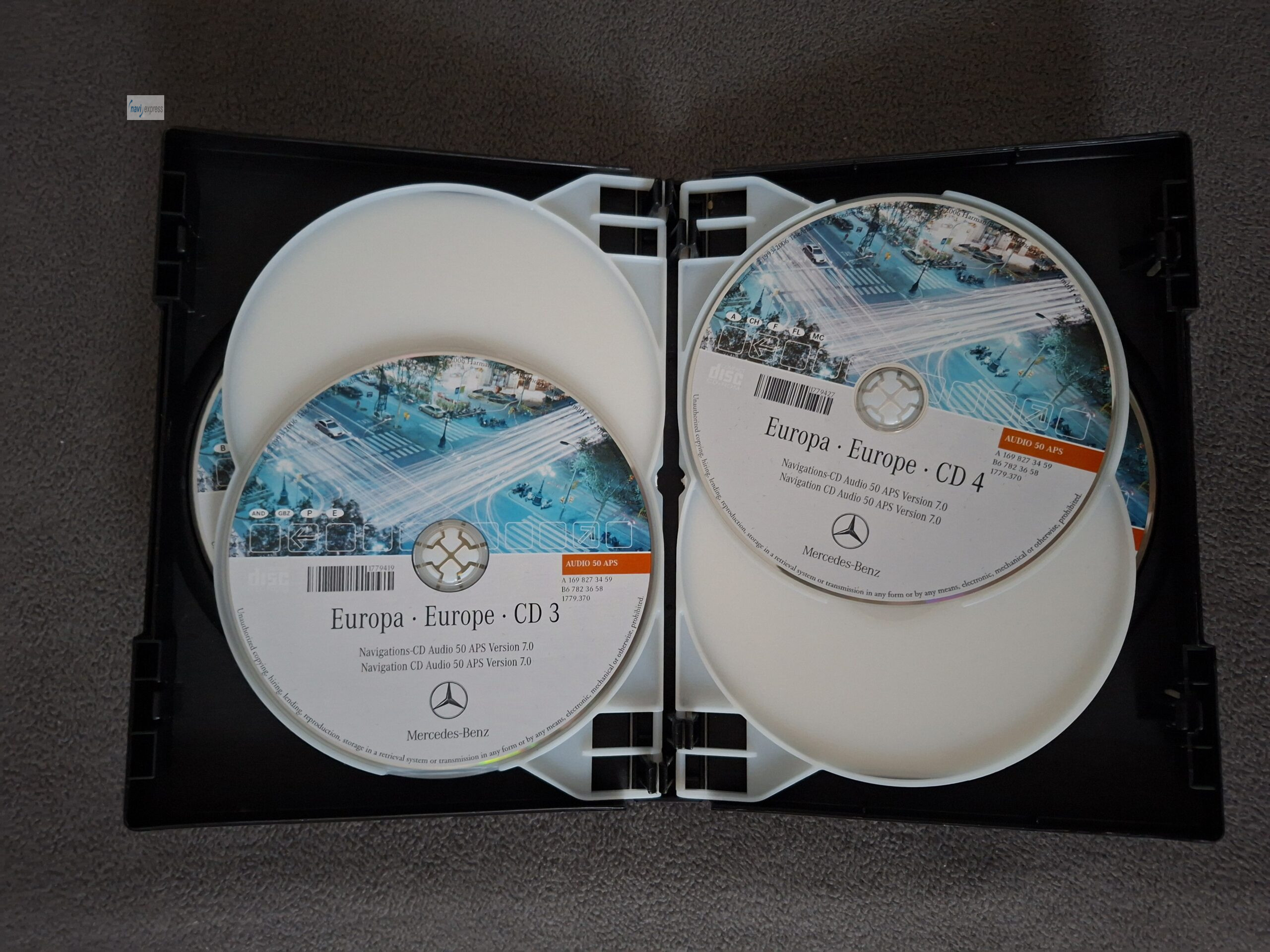 Navi CD Set Mercedes-Benz Audio 50 APS NTG2 Deutschland Europa 2006/2007 – Bild 5