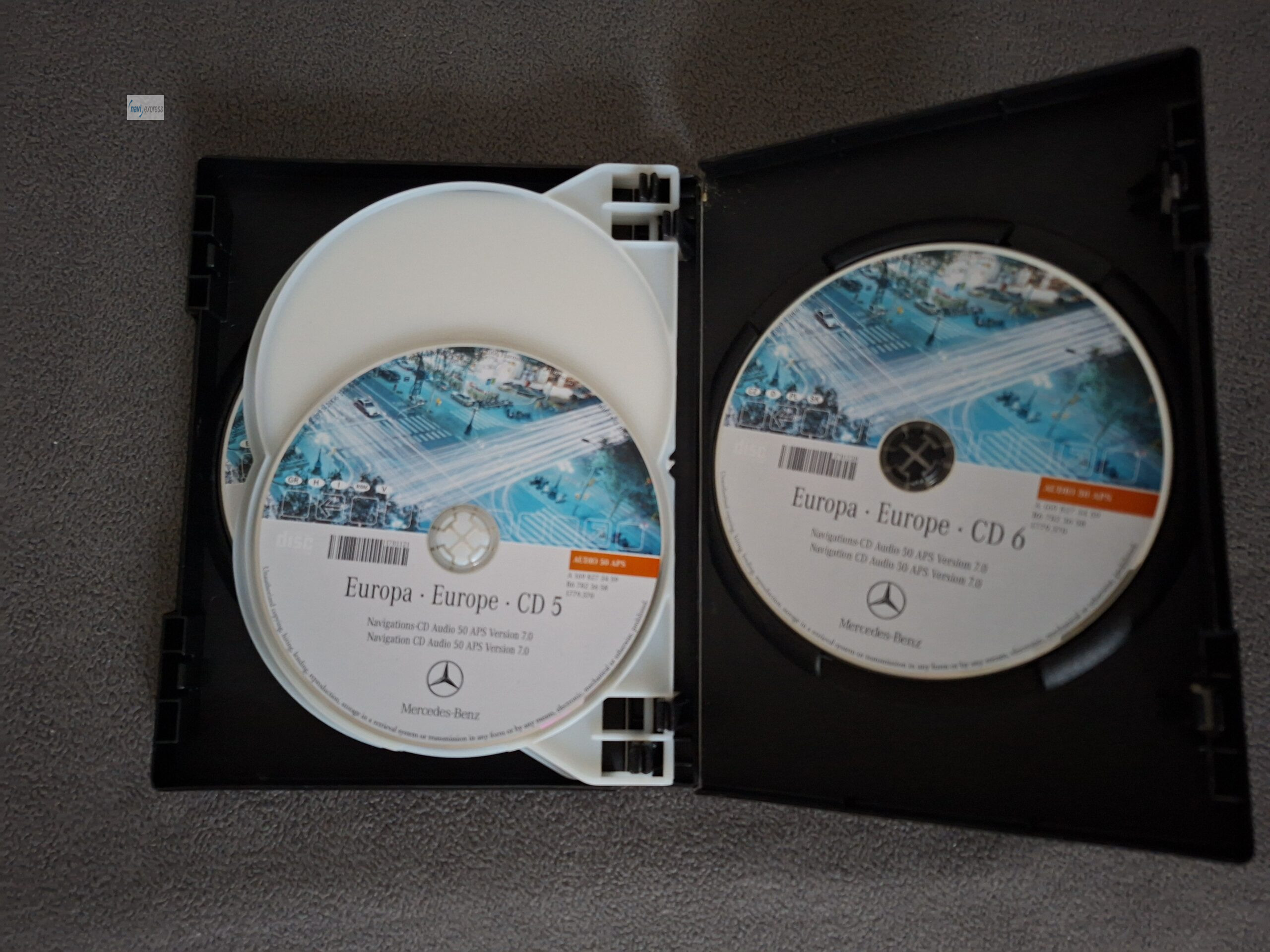 Navi CD Set Mercedes-Benz Audio 50 APS NTG2 Deutschland Europa 2006/2007 – Bild 6
