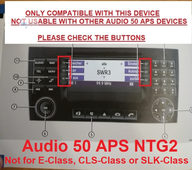 Navi CD Set Mercedes-Benz Audio 50 APS NTG2 Deutschland Europa 2006/2007 – Bild 2