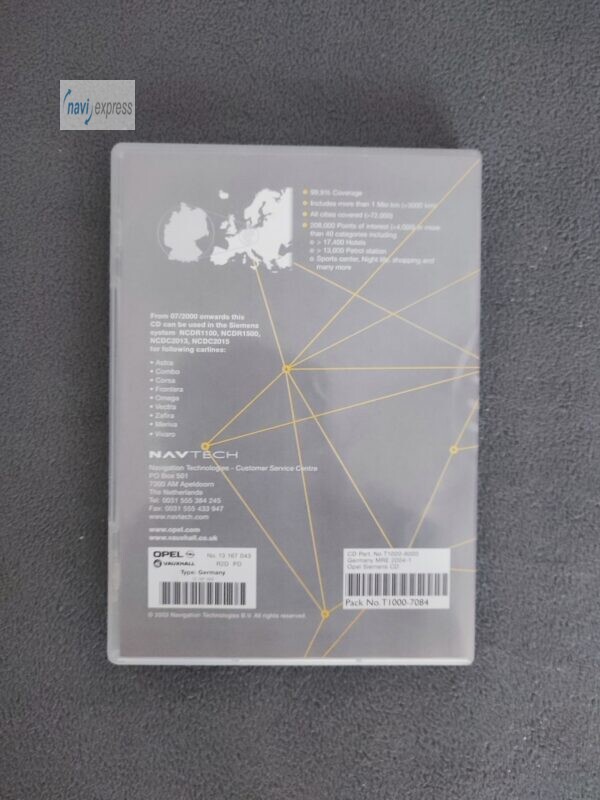 OPEL NCDR NCDC Navigation CD Deutschland 2004 - Image 2