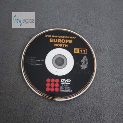 Toyota Navigations-DVD für TNS600 und TNS700 Deutschland + Nordeuropa 2008/2009 E11