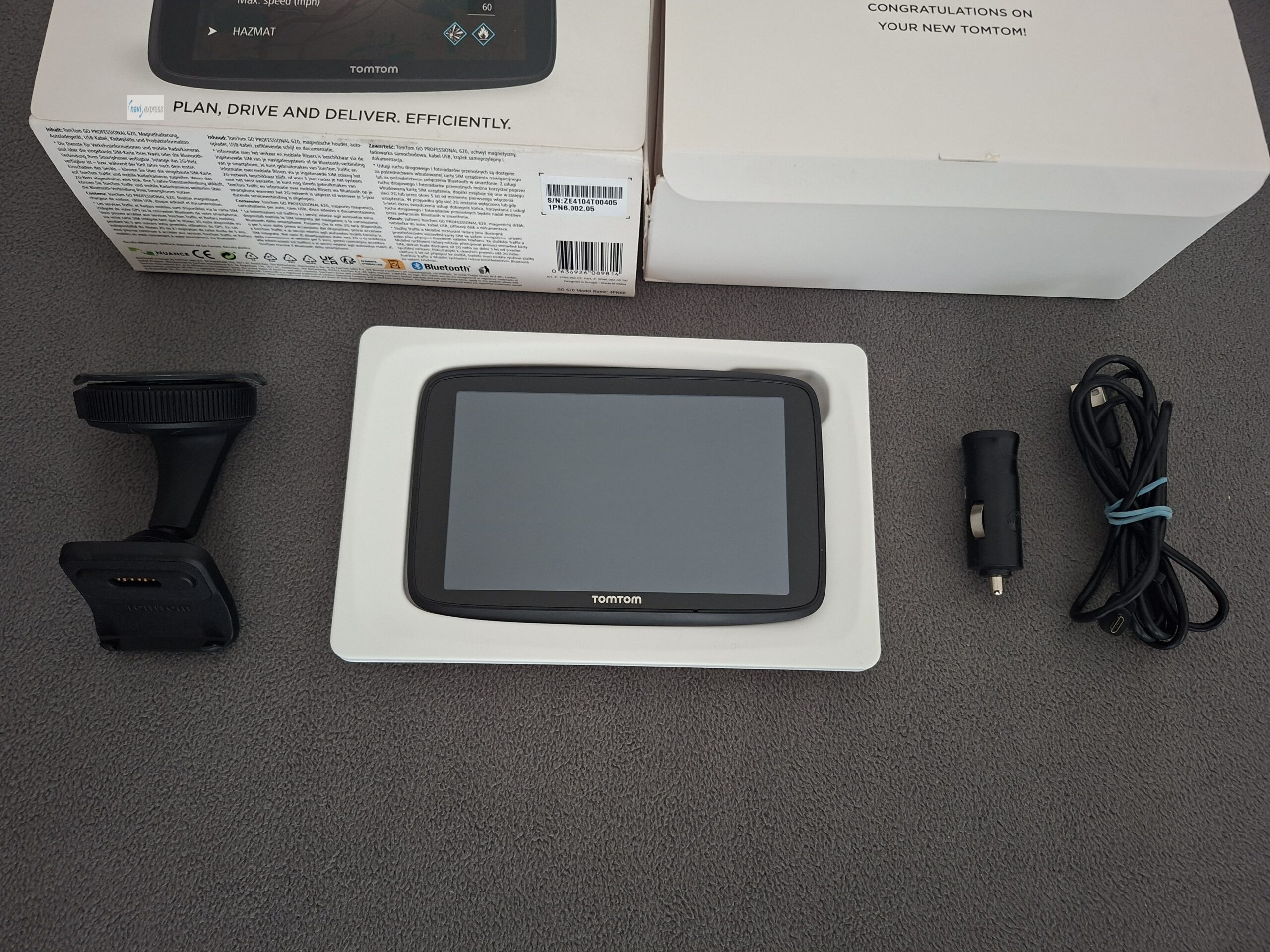 TomTom GO Professional 620 6 Zoll LKW Truck Bus Navi Europa Karten Radarkameras TomTom Traffic WLAN WiFi – Bild 3