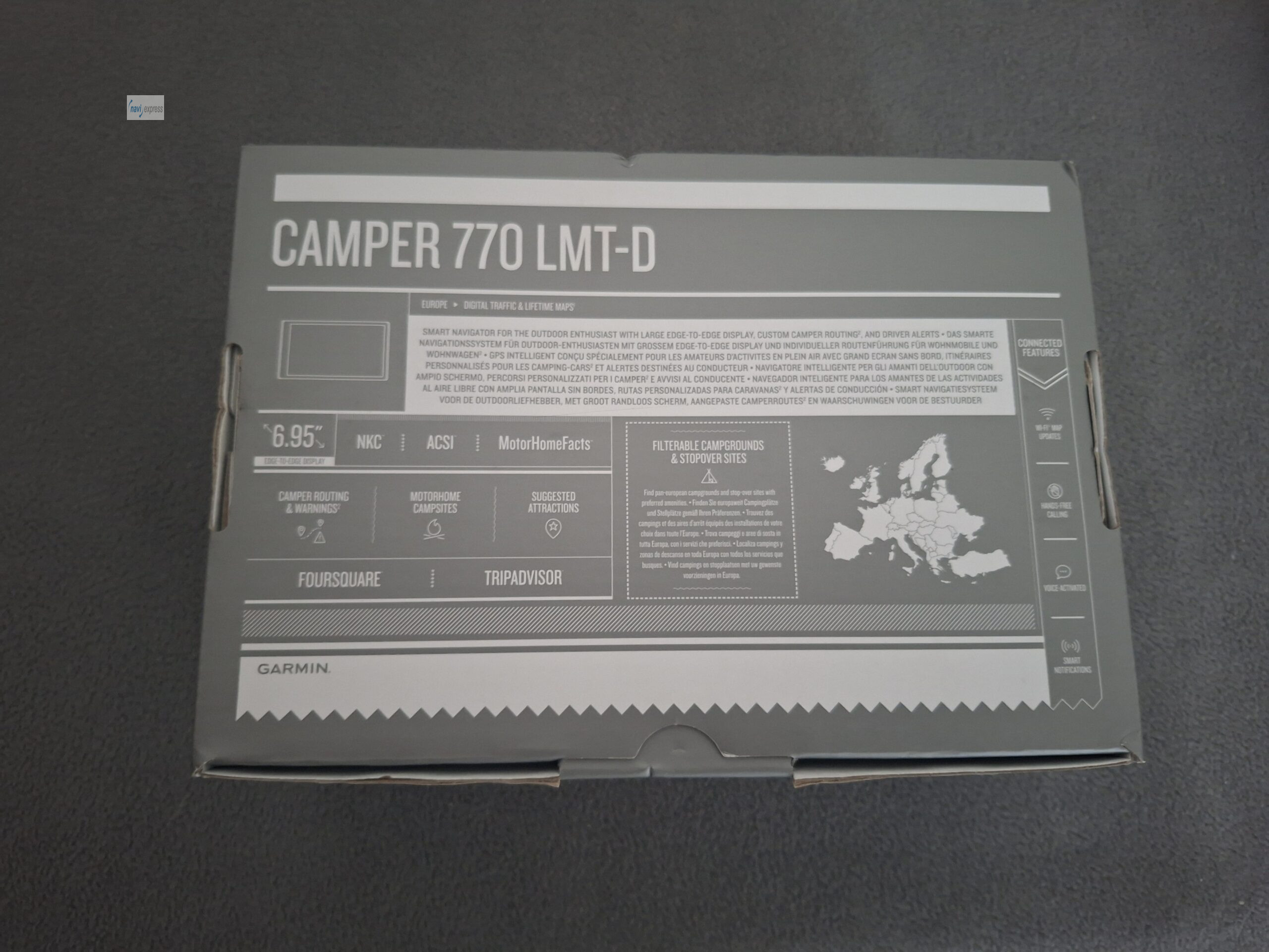 Garmin CAMPER 770 LMT-D 7 Zoll Wohnmobil Wohnwagen Navi Europa Maps & Traffic & WLAN - Image 2